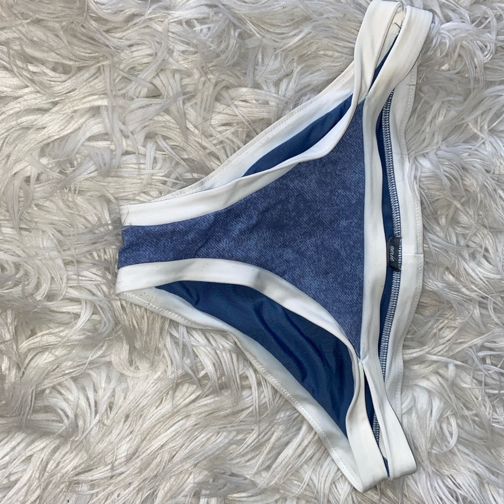 Aerie blue and white bikini bottoms